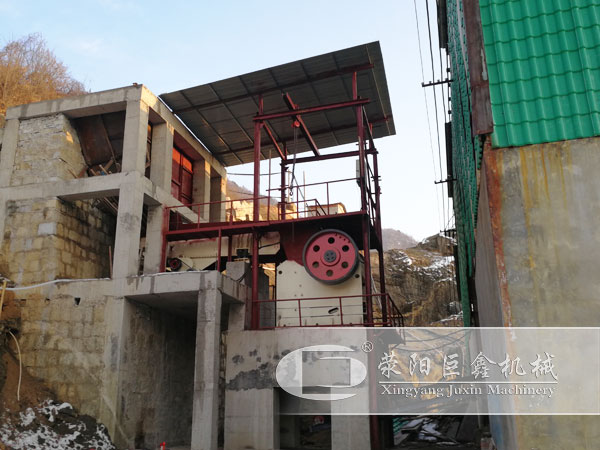時產200噸砂石料生產線現場
